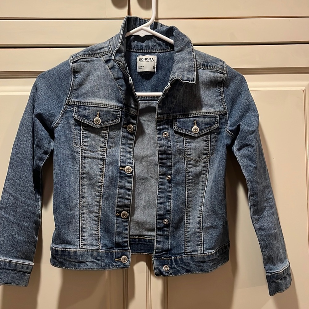 Sonoma young girls denim jacket size 8 girl